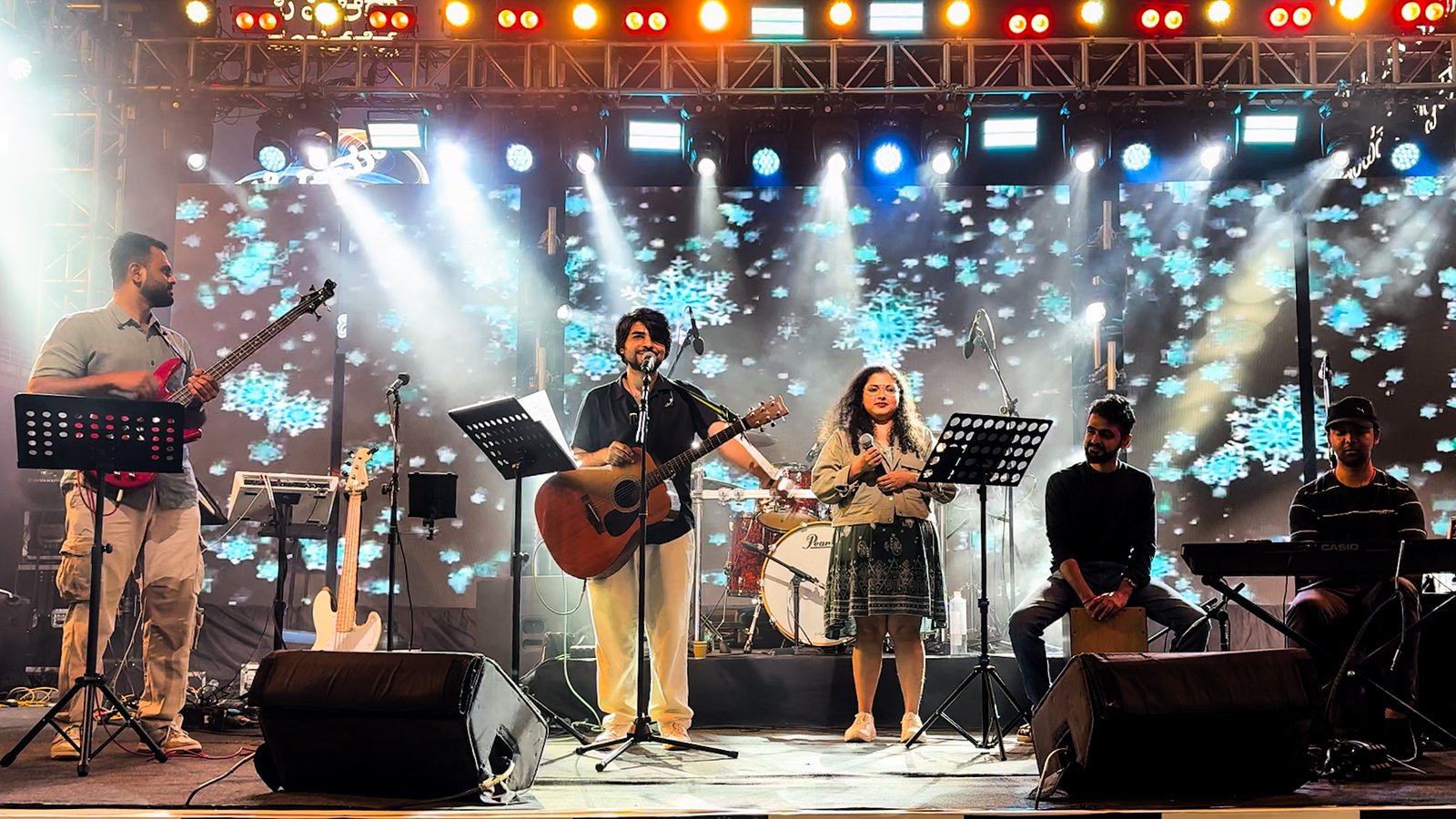 Stylized shoot with colored gels